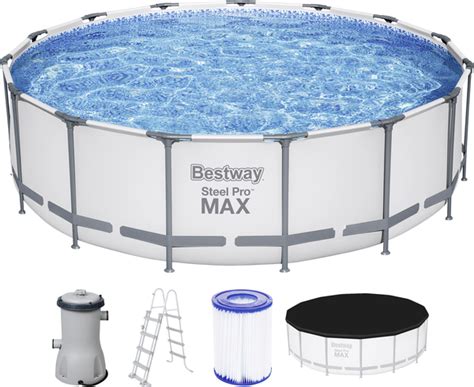 Bestway Steel Pro Max Frame Pool Komplett Set Mit Filterpumpe X