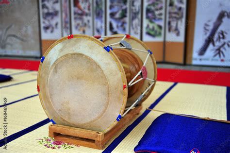 Korean Traditional Musical Instruments Janggu Double Headed Drum With