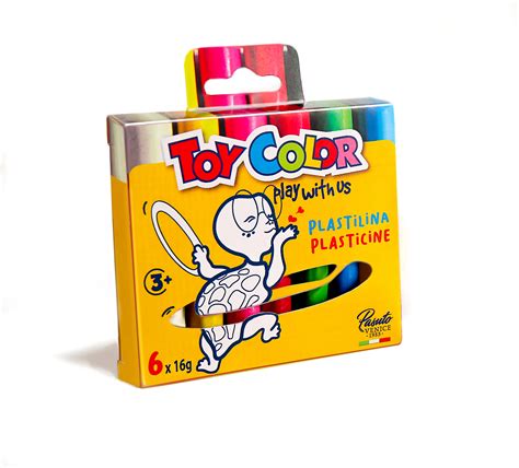 BOX 6 STICKS 16GR PLASTICINE ASS COLORS MariosOnline