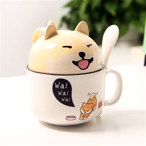 Kawaii Shiba Inu Ceramic Mug Limited Edition Kawaiitherapy