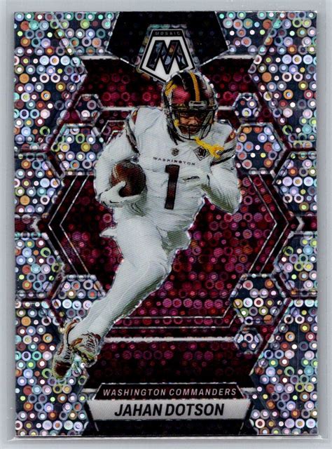 Panini Mosaic Jahan Dotson No Huddle Prizm Silver Ebay