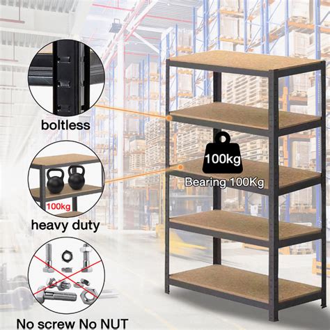 3 Layers 4 Layers 5 Layers Angle Steel Rack Boltless Storage Shelves