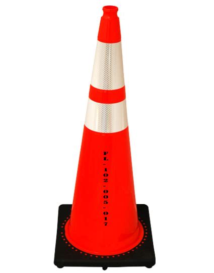 Orange Lb Jbc Traffic Cone W Reflective Collars