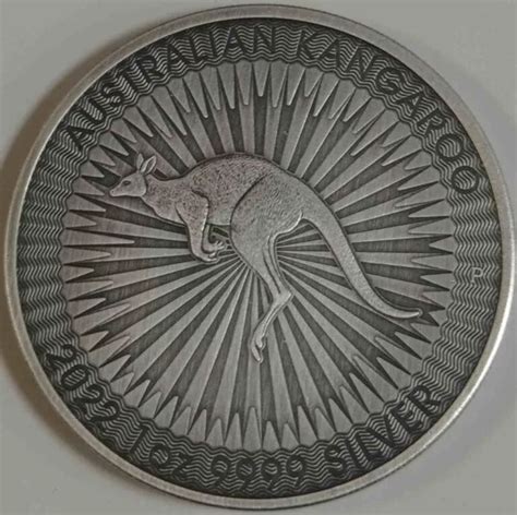 Australijski Kangur Uncja Srebra Antique Mennica Premium