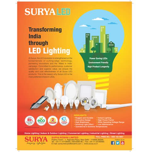 BUSINESS STANDARD – LED LIGHTING AD - Surya