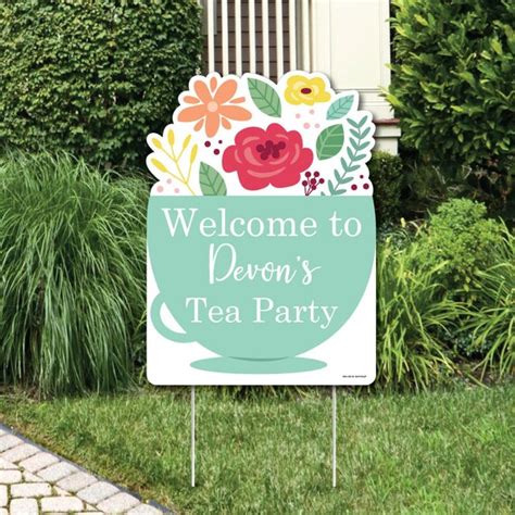 Floral Lets Par Tea Party Decorations Garden Tea Party