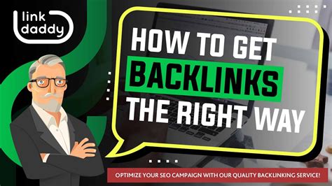 How To Get Backlinks The Right Way Youtube