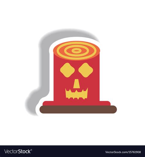 Free Paper Sticker Halloween Icon Vector Image Nohatcc