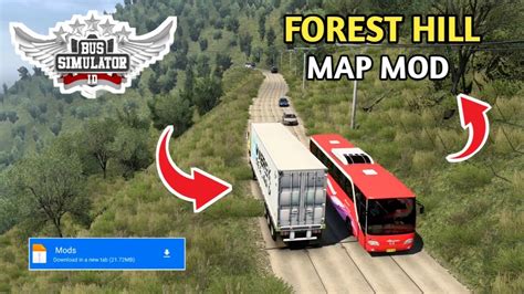 Map Mod Bussid 42 Released Longest Forest Hill Map Mod For Bus