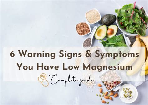 6 Warning Signs And Symptoms You Have Low Magnesium • Dumblittleman