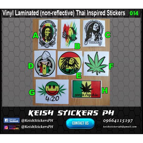 Vinyl Laminated Stickers 014 Shopee Philippines