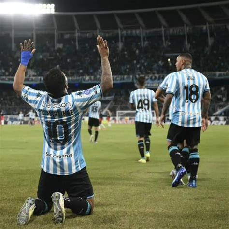 Gol de Roger Martínez en Racing vs Red Bull Bragantino por Copa