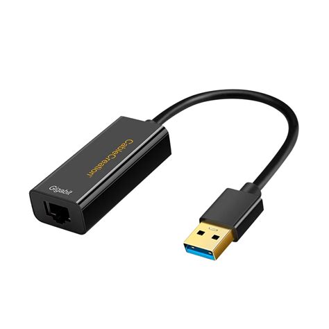 USB3.0 to Ethernet RJ45 Adapter 1000Mbps - CableCreation