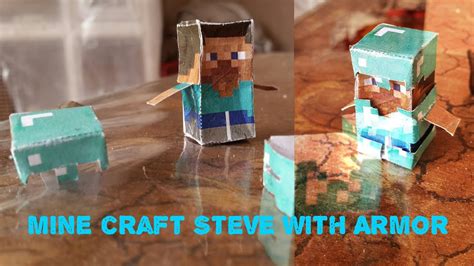 7new Minecraft Papercraft Diamond Steve Mini Easy Fortheladyonly