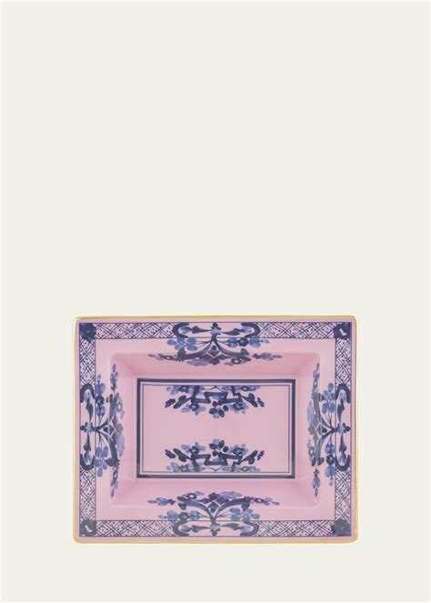 Ginori Azalea Rectangular Tray Pink Editorialist