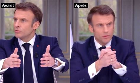 Quand Macron enlève discrètement sa montre de LUXE pendant quil est