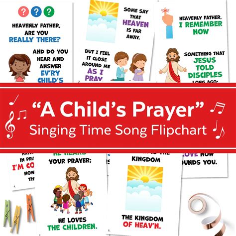 January 2023 Lds Singing Time A Childs Prayer Singing Time Flipchart