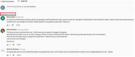 What Does A Highlighted Comment Mean On Youtube