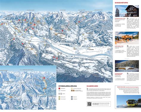 BERGFEX Plan Des Pistes Silberregion Karwendel Ski De Fond