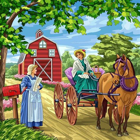 Solve Carriage Ride And A Chat Jigsaw Puzzle Online With 100 Pieces