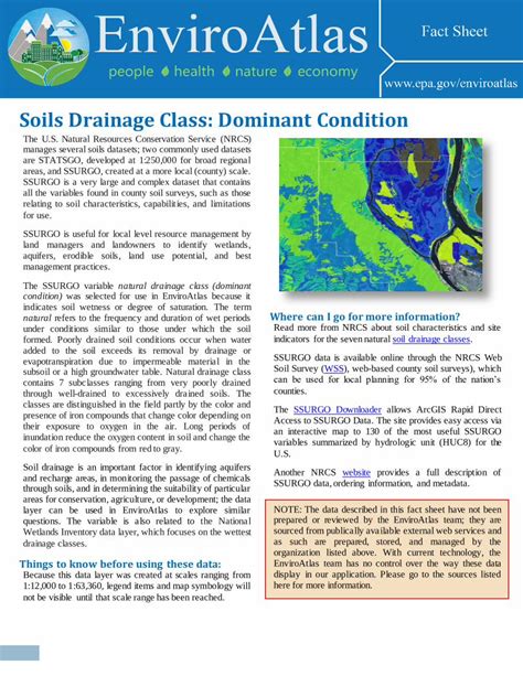 PDF Soils Drainage Class Dominant Condition EnviroAtlas Soils