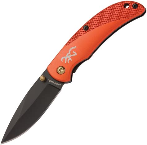 Browning 3220342 Prism 3 Linerlock Orange Folding Pocket Knife Ebay