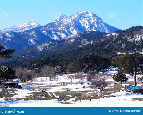 Snow Capped Ida Mountain Stock Image Image Of Travel 84179343