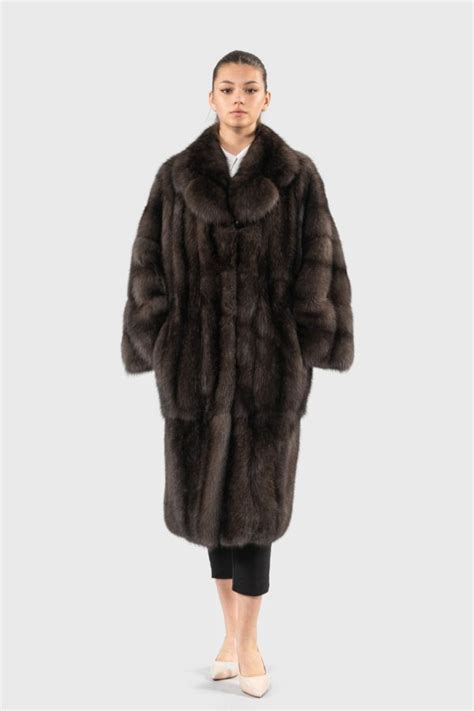 Sable Fur Coat Real Fur Jackets And Vests Worldwide Shipping