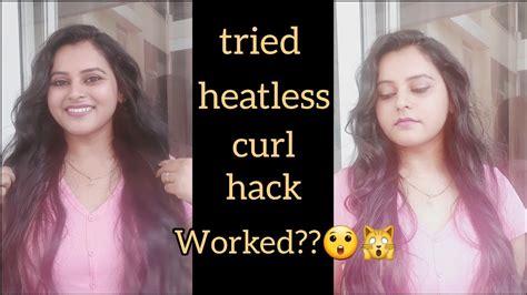 Tried Heatless Curl Hack Did The Hack Work🙀 Chopped Hair🥺 Story Time Heatlesscurls