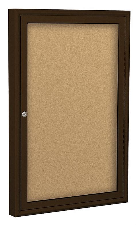 Balt Cork 18 In Wd Enclosed Bulletin Board 15y246 94pca I Grainger