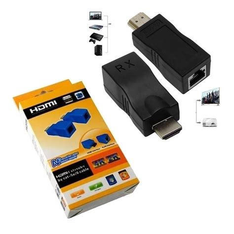 Extender Extensor Hdmi Rj45 Utp 4k 30 Metros Cuotas sin interés