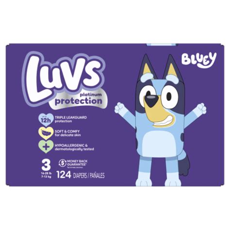 Luvs Platinum Protection Baby Diapers Size 3 16 28 Lbs 124 Count