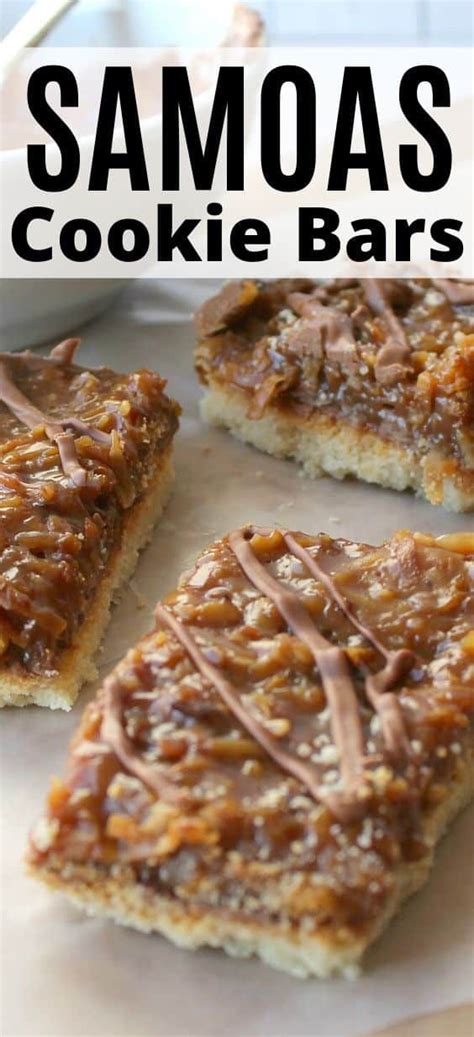 This Samoas Cookie Bars Recipe Is Perfect For Those Of Us That Love