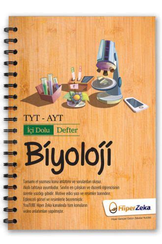 İçi Dolu Defter YKS TYT AYT Biyoloji Hiper Zeka TYT AYT LGS