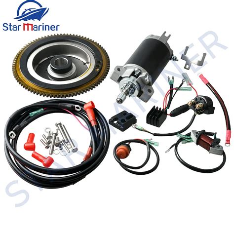 Electric Start Kit For Yamaha Outboard Motor T40 2 Stroke 40hp Starter Motor Set Electrical