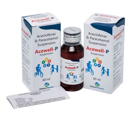 Aceclofenac Paracetamol Or Acewell P Or Calpol Or Acepher Or Dr Flu