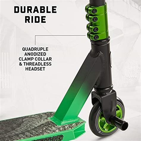 Mongoose Rise 100 Pro Youth And Adult Freestyle Stunt Scooter High