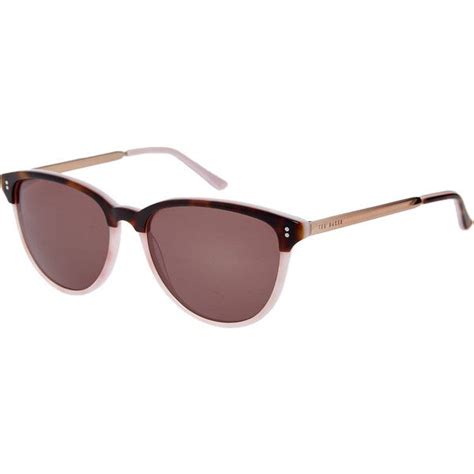 Ted Baker Brown Pink Wayfarer Sunglasses