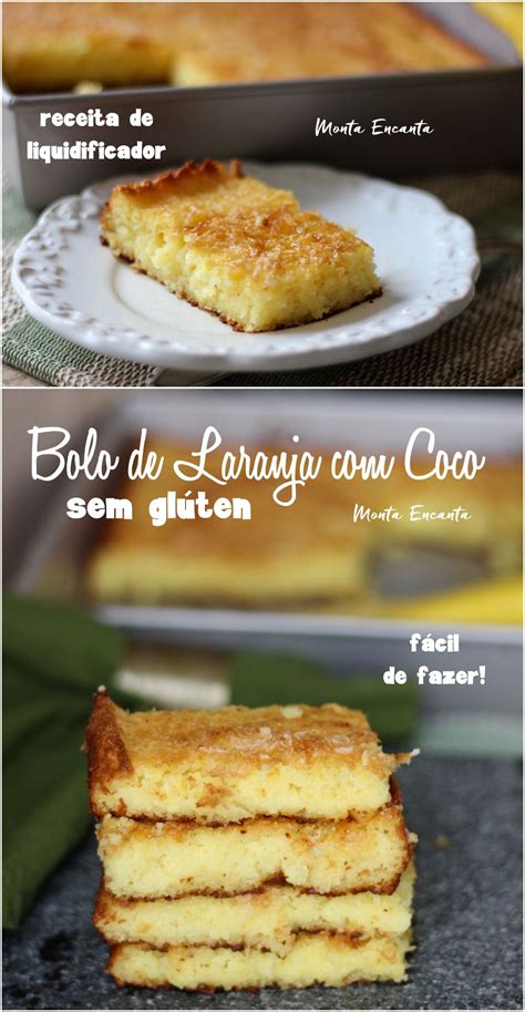 Bolo De Laranja Coco Sem Gl Ten Monta Encanta