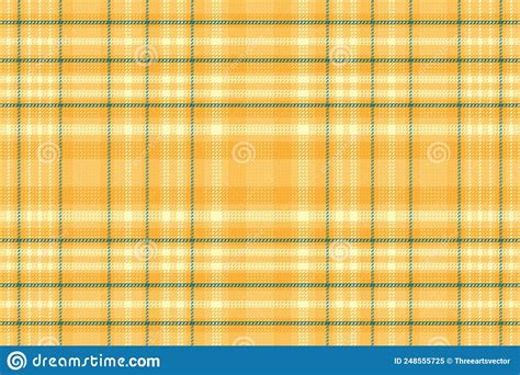 Tartan Plaid Pattern With Texture And Summer Color Stock Vector