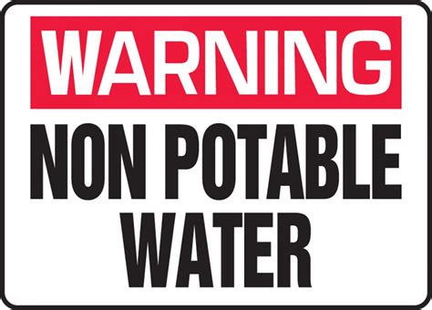 Non Potable Water Signs - ClipArt Best