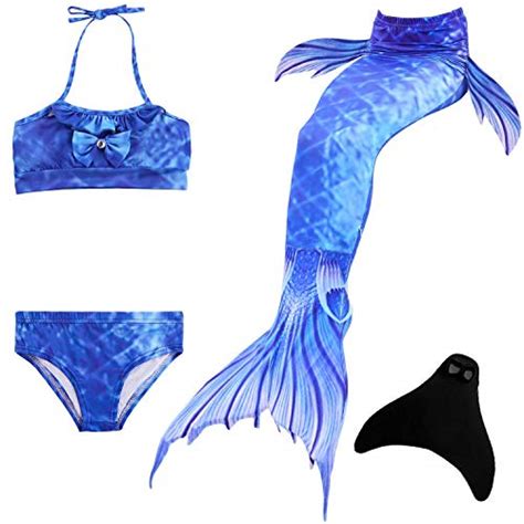 Buy Dotofin Mermaid Tails Swimsuit With Fin Swimming Costume Swimwear With Monofin Girls