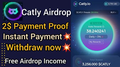 Catly Airdrop Withdraw Instant Payment Received 2 Payment Proof