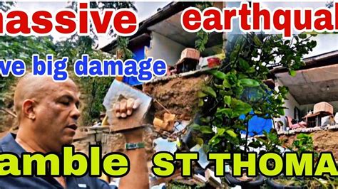 Jamaica Rocked By Massive Earthquake Today Leave House Burst In Two In Ramble St Thomas Youtube