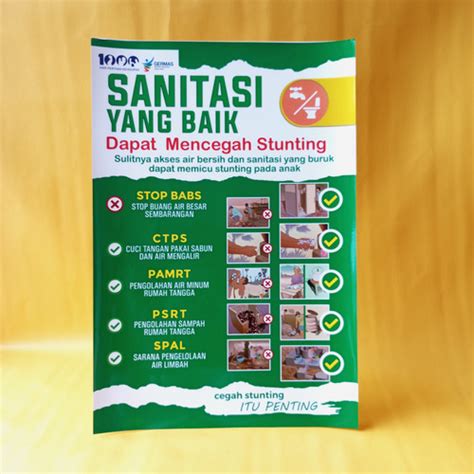 Jual Poster Stbm Poster Sanitasi Yang Baik Dapat Mencegah Stunting