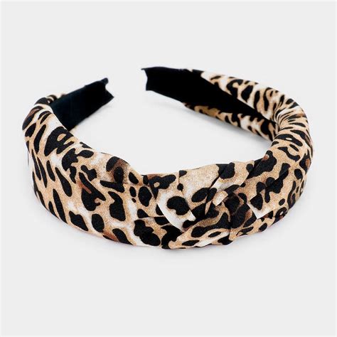 Leopard Knot Headband Knot Headband Headbands Turban Headbands