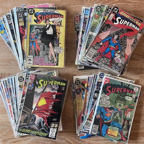 77 Superman Comic Books Bulk Lot DC Bronze Copper Age High Grade