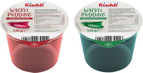 Frischli Wackelpudding Himbeere Waldmeister Sortiert 125 G