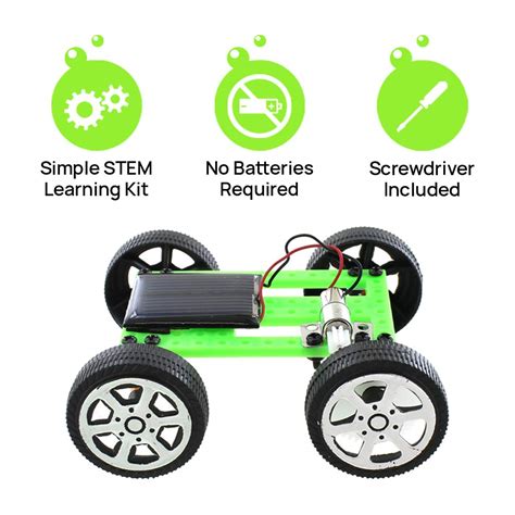 Craftjoo Diy Mini Solar Power Car Kit Set With User Manual