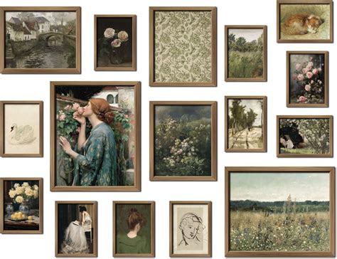 Amazon ANERZA 16 PCS Vintage Wall Art Decor French Country